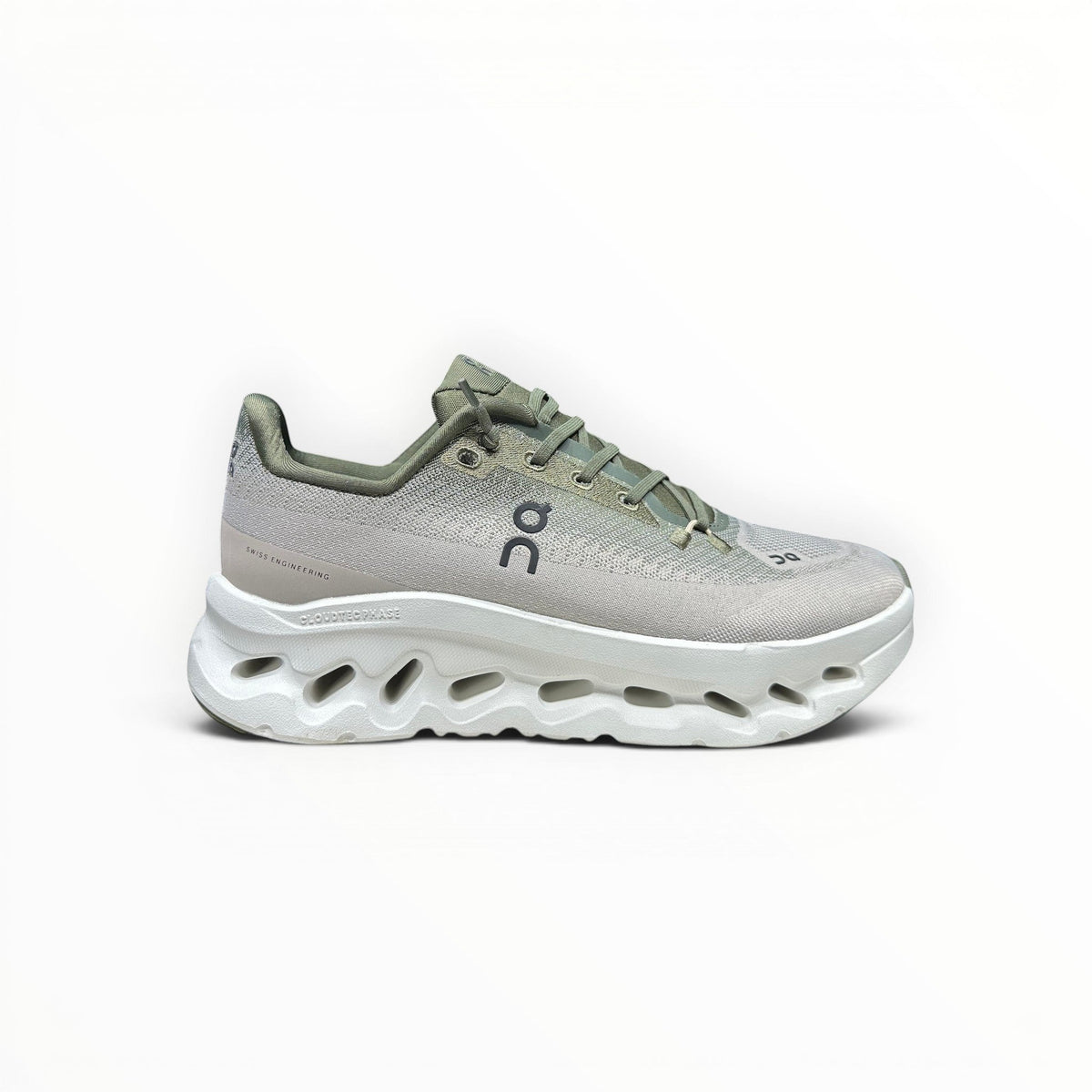 On Cloudtilt women's walking shoes in Grey/White, product view 4