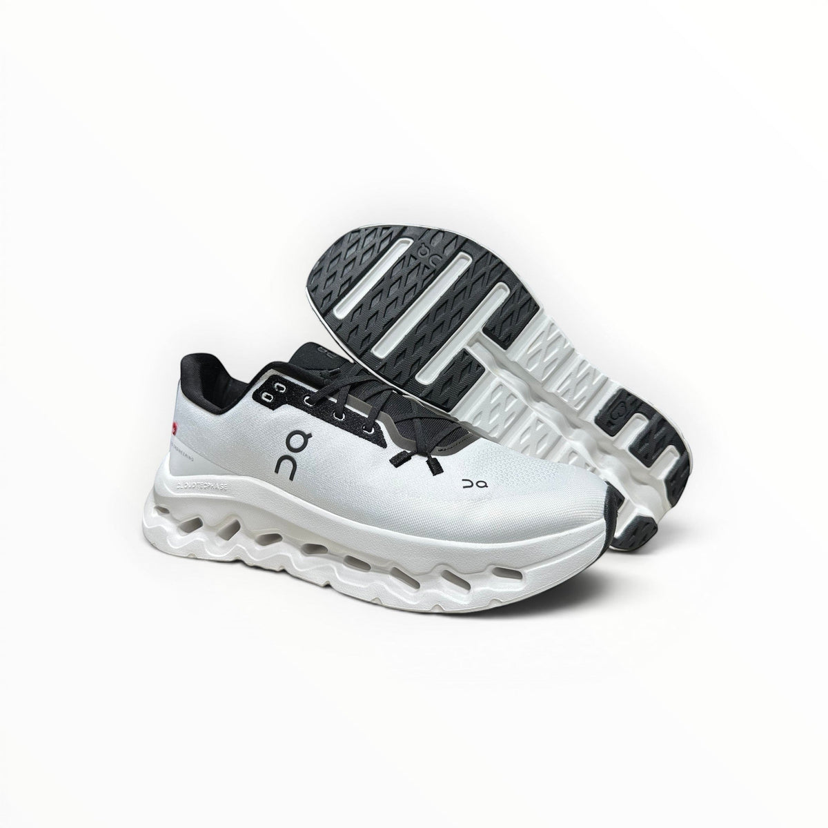 On Cloudtilt women's walking shoes in White/Black, product view 2