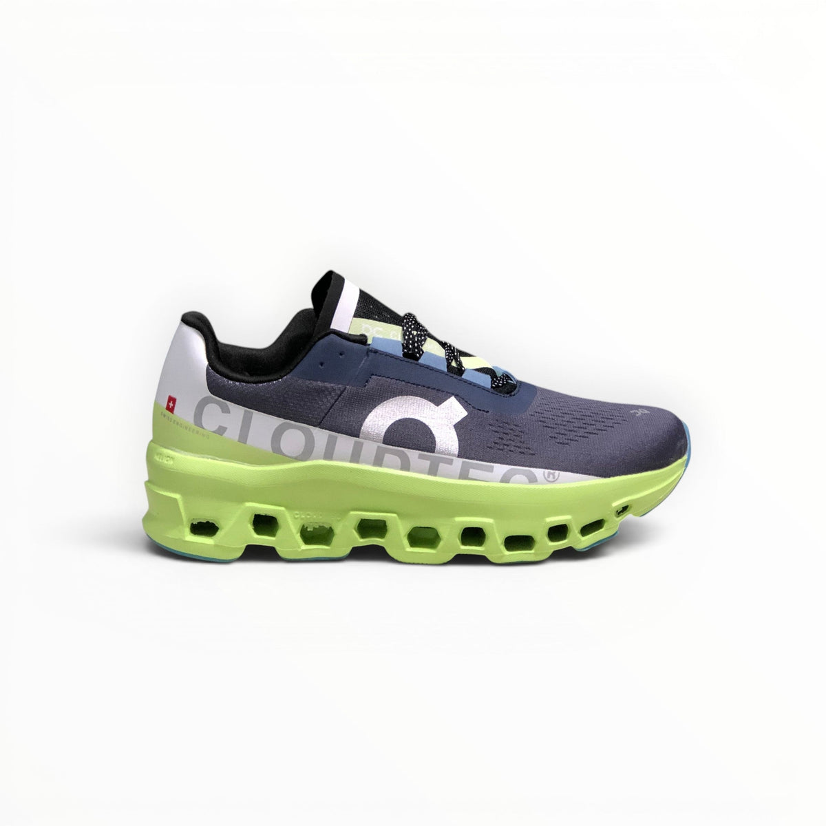 On Cloudmonster women's shoe in Magnet/Shark - product view 1