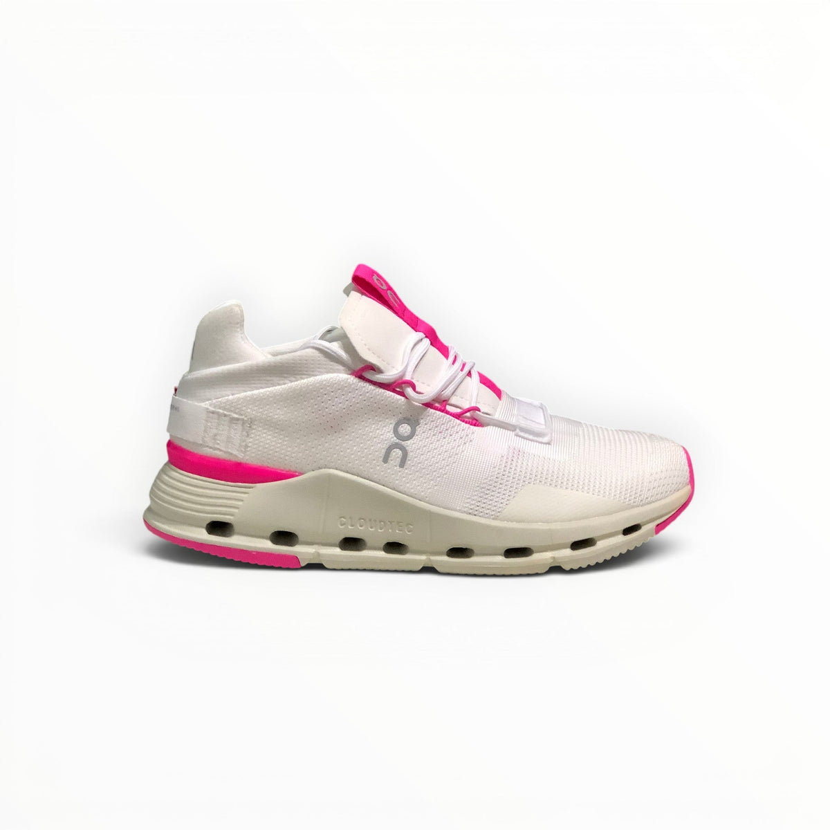On Cloudnova Men's White/Violet lifestyle shoe – image 1