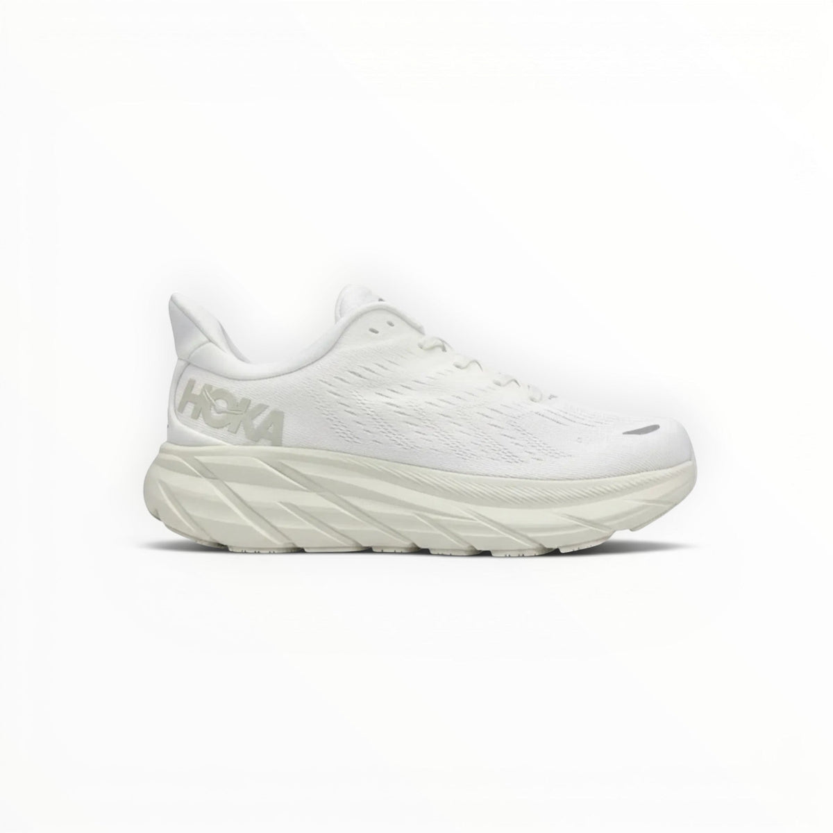Hoka Clifton 8 men's shoe in White/White – product view 8