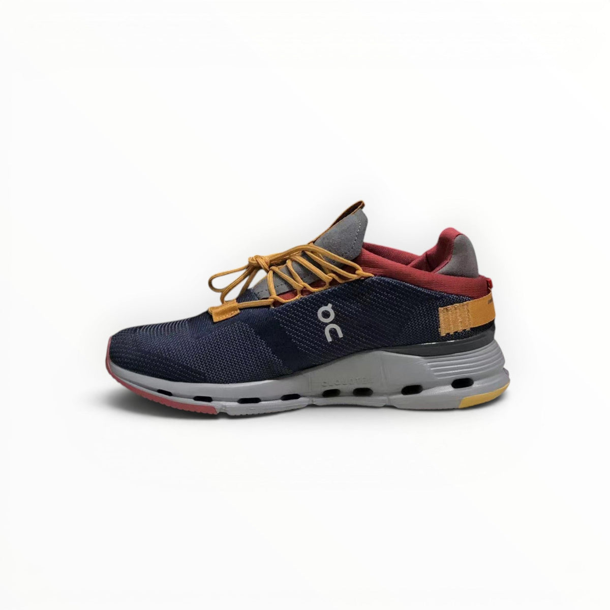 On Cloudnova Men's Denim/Ruby lifestyle shoe – image 2