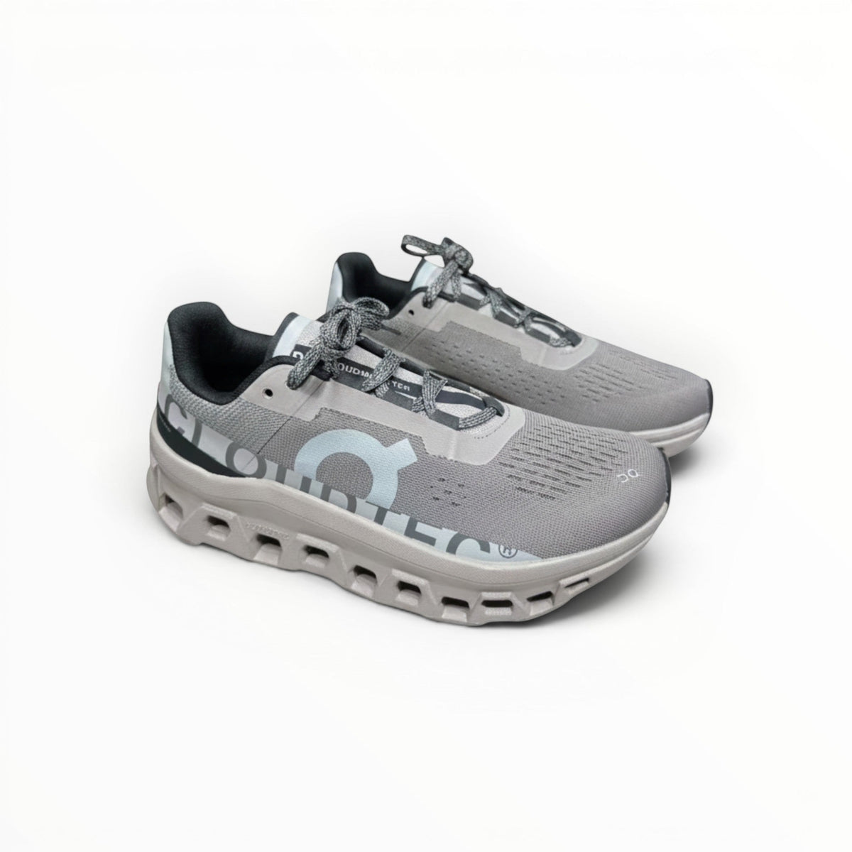 On Cloudmonster men's shoe in Cinder/Fog - product view 5