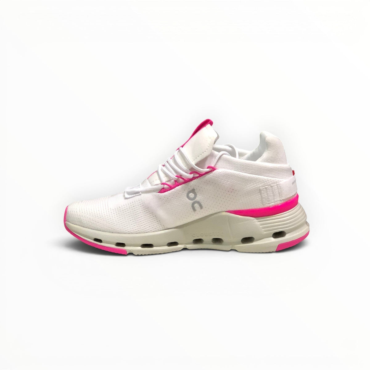On Cloudnova Women's White/Violet lifestyle shoe – image 2