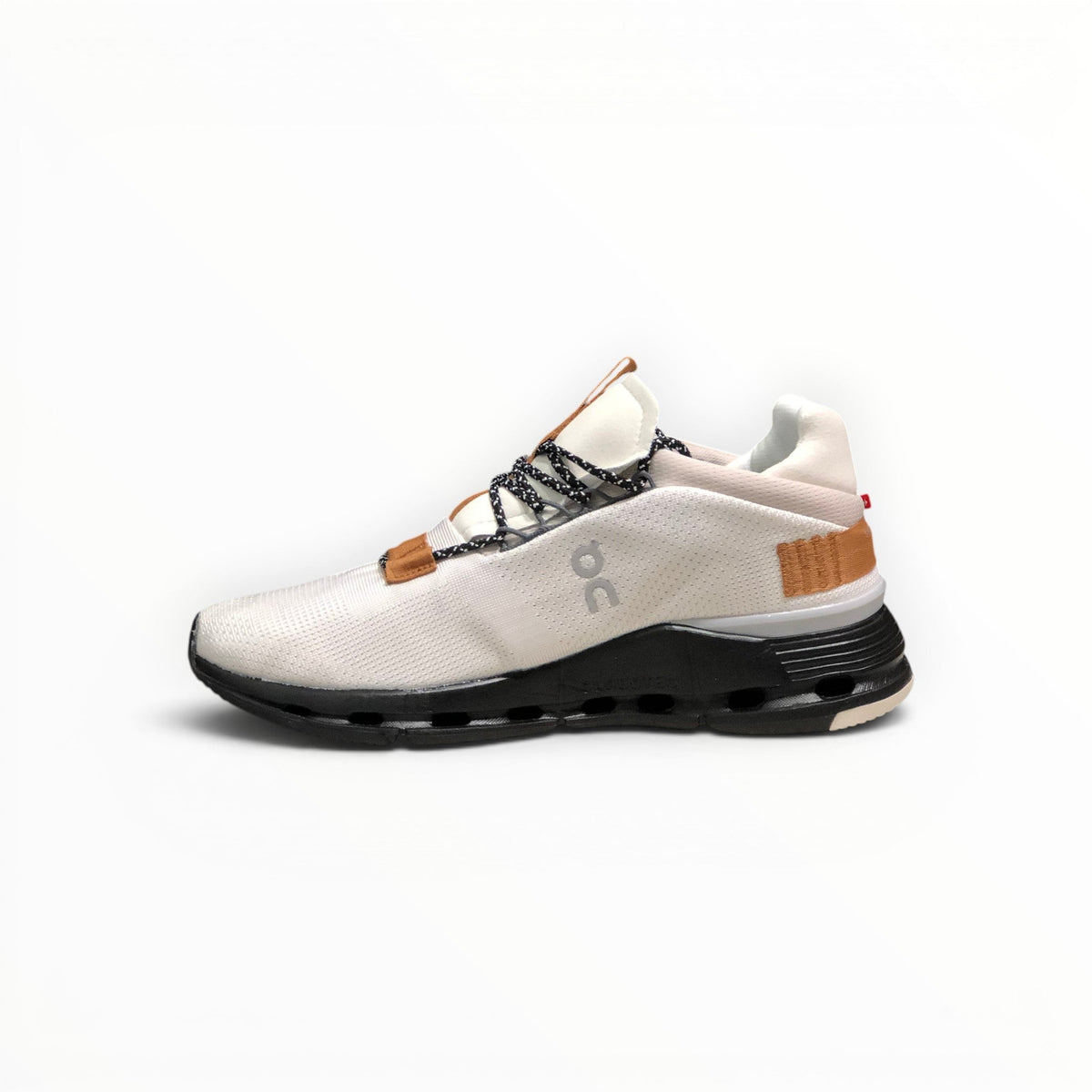 On Cloudnova Men's White/Orange/Black lifestyle shoe – image 6