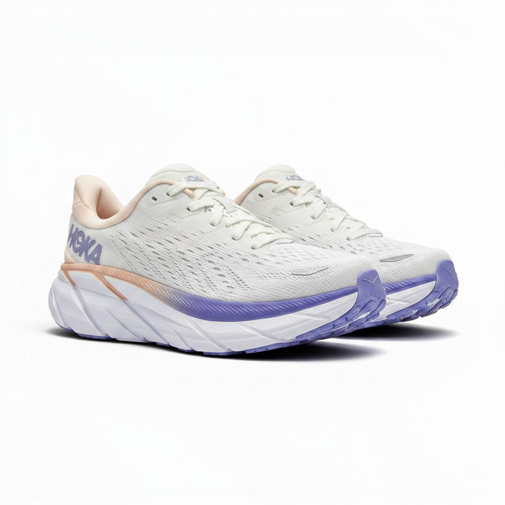 Hoka Clifton 8 women's shoe in Lilac Marble/Elderberry – product view 4