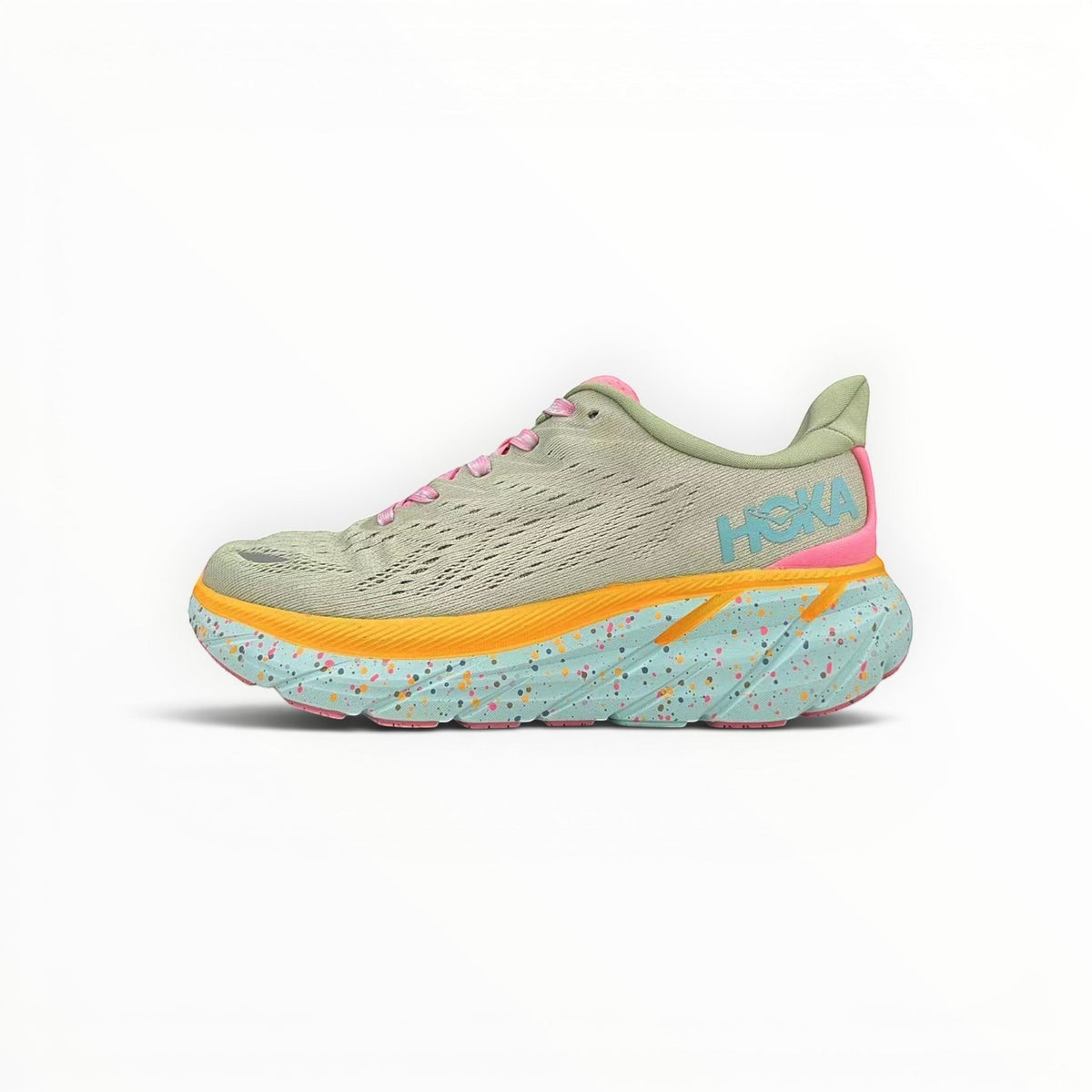 Hoka Clifton 8 men's shoe in Seaweed/Green Tea – product view 1