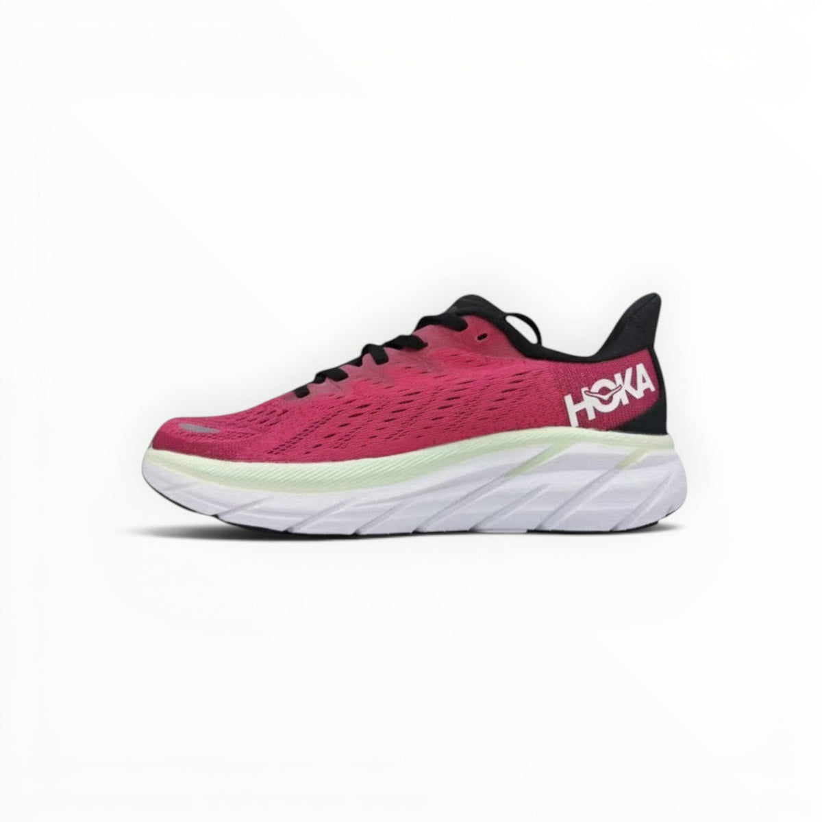 Hoka Clifton 8 women's shoe in Blue Graphite/Ibis Rose – product view 1