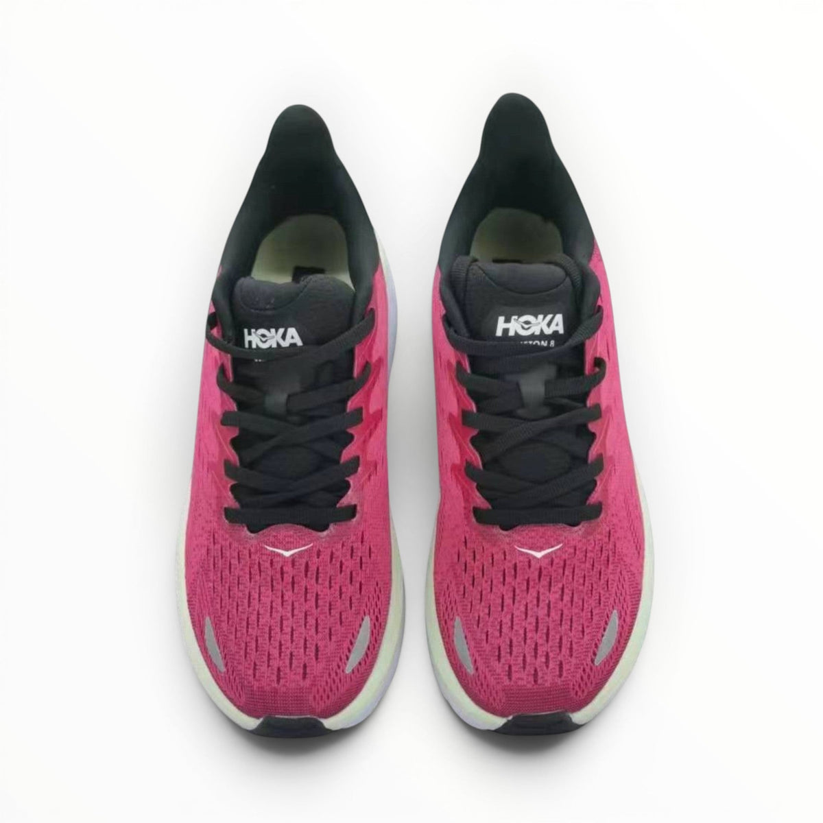 Hoka Clifton 8 women's shoe in Blue Graphite/Ibis Rose – product view 3