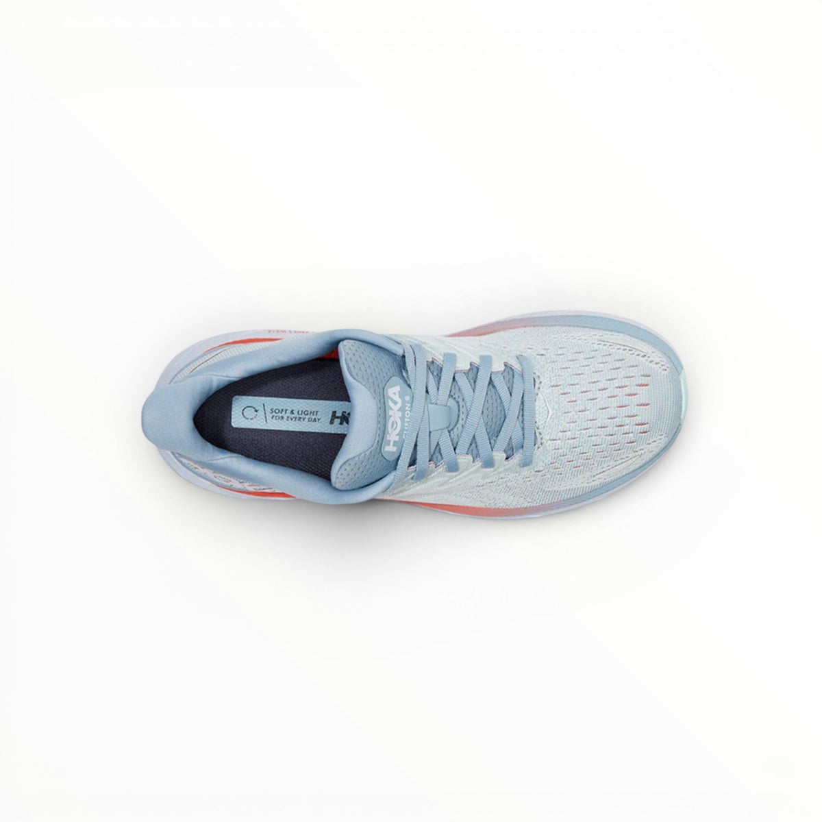 Hoka Clifton 8 men's shoe in Blue Fog/Plein Air – product view 3