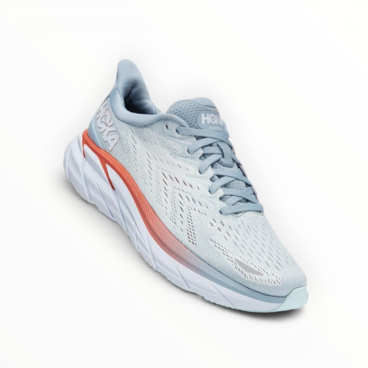 Hoka Clifton 8 men's shoe in Blue Fog/Plein Air – product view 4