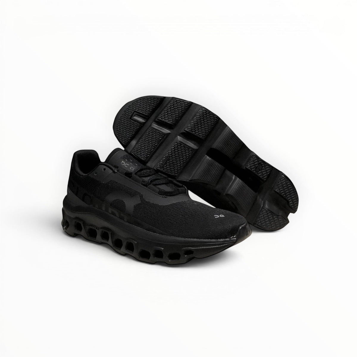 On Cloudmonster women's shoe in All Black - product view 4