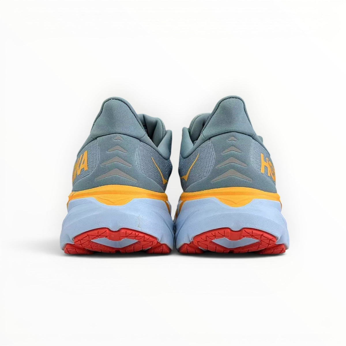 Hoka Clifton 8 men's shoe in Mountain Spring/Goblin Blue – product view 5