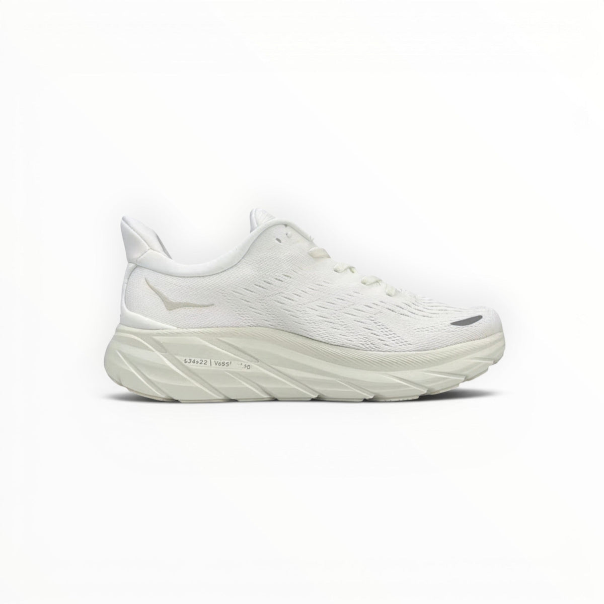 Hoka Clifton 8 women's shoe in White/White – product view 2