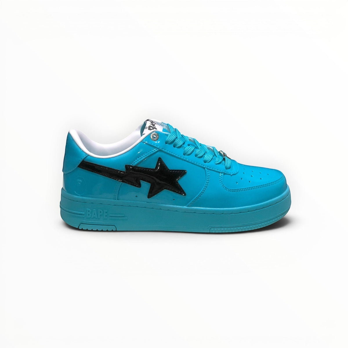 A Bathing Ape BAPE STA women's low-top sneakers in Blue/Black, product view 7