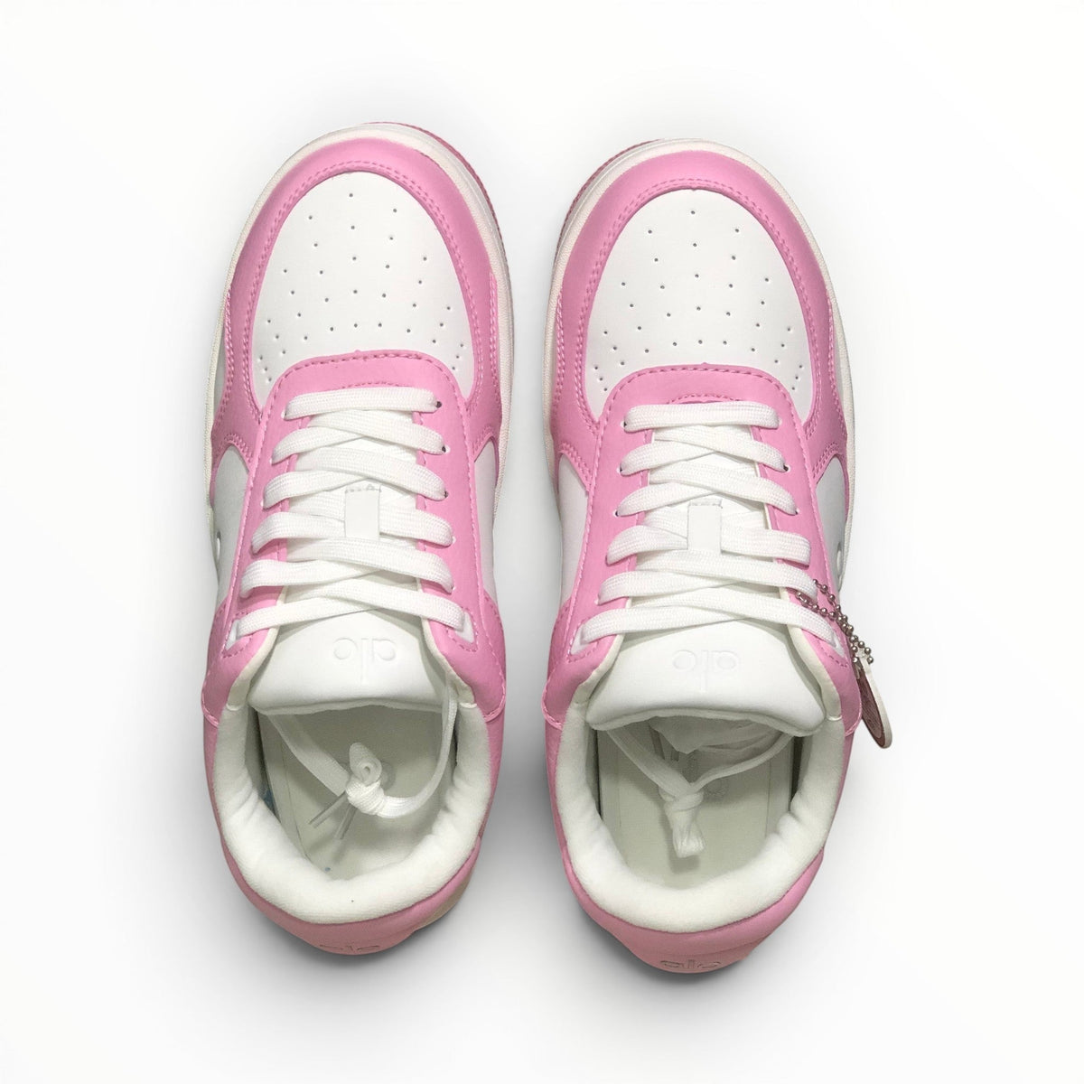 Alo Recovery Mode women's lifestyle sneakers in Pink/White, product view 2