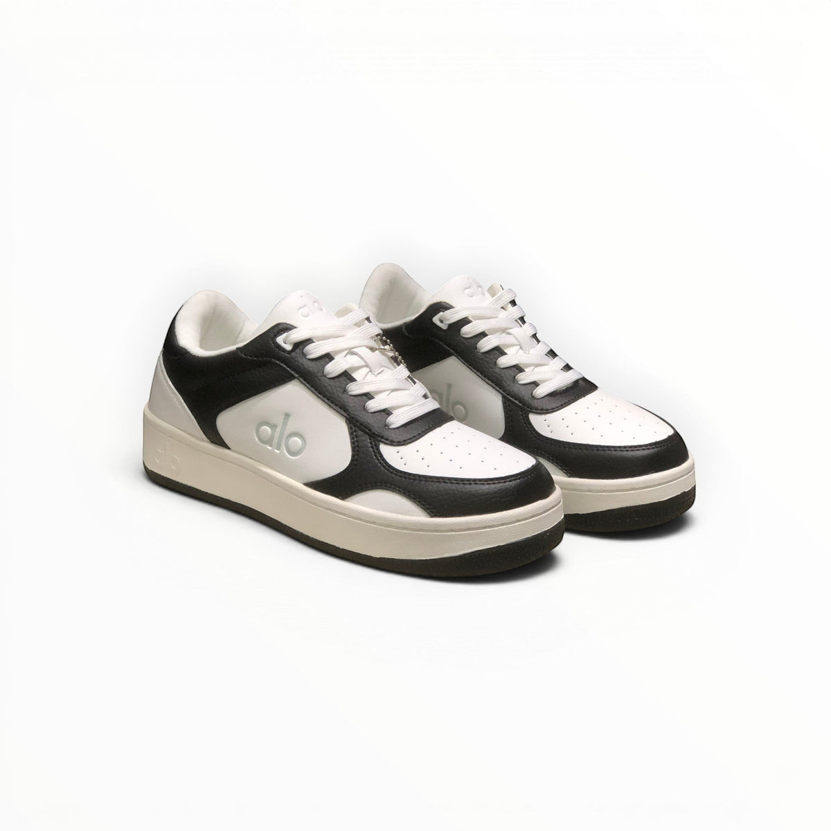 Alo Recovery Mode men's lifestyle sneakers in Black/White, product view 1