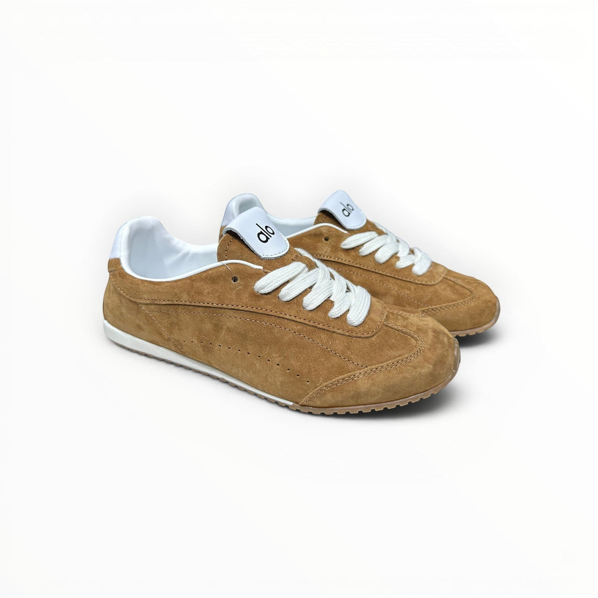 Alo Sunset Sneaker men's suede lifestyle shoes in Rich Sun-Kissed Brown, product view 4
