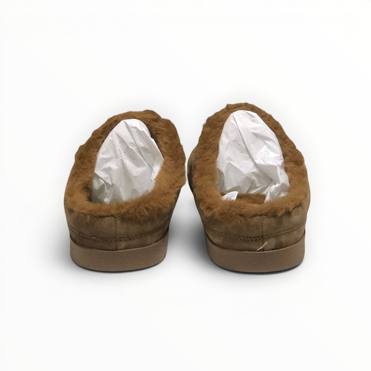 Alo Recovery Slipper men's suede mule in Espresso, rear view