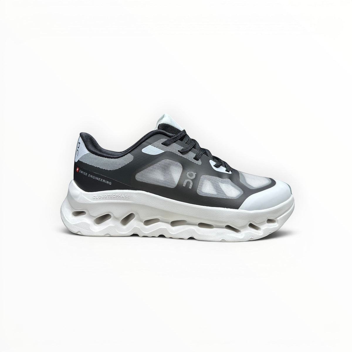 On Cloudtilt Remix women's walking shoes in Black/Ivory, product view 6