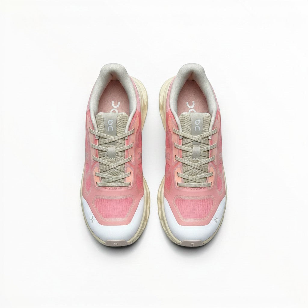 On Cloudtilt Remix women's walking shoes in Rose/Peach/Ivory, product view 4