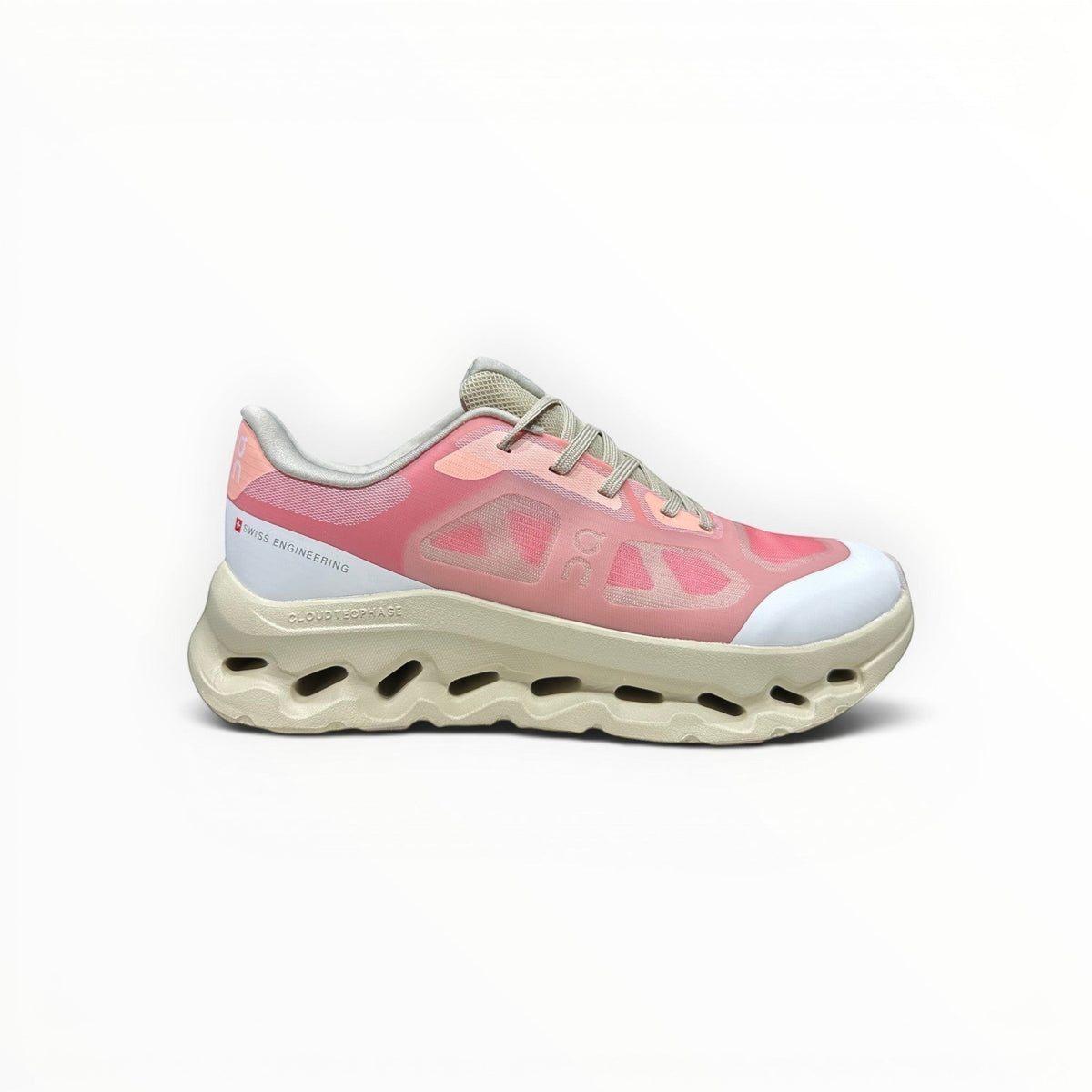 On Cloudtilt Remix women's walking shoes in Rose/Peach/Ivory, product view 6