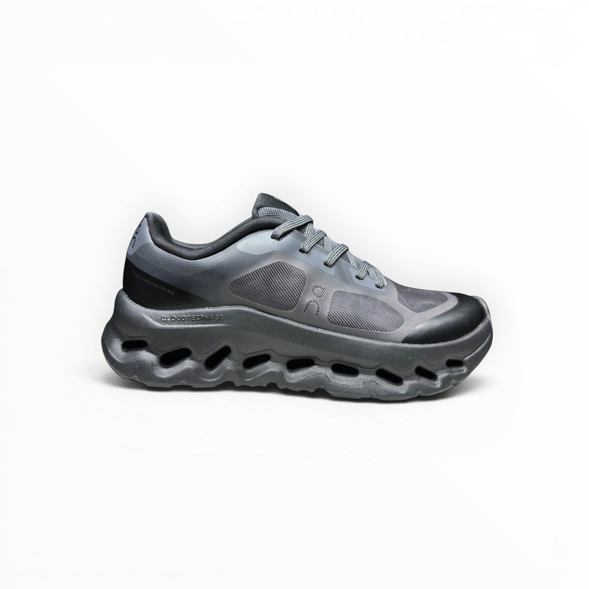 On Cloudtilt Remix women's walking shoes in Blackout/Charcoal, product view 6