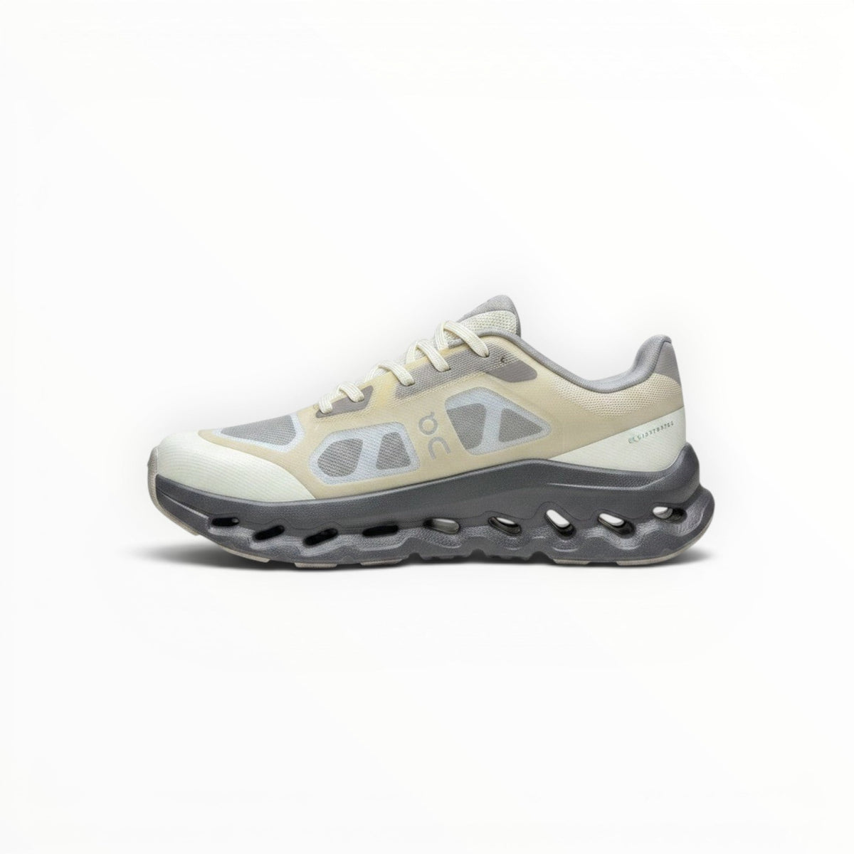 On Cloudtilt Remix women's walking shoes in Cream/Sand/Charcoal, product view 2
