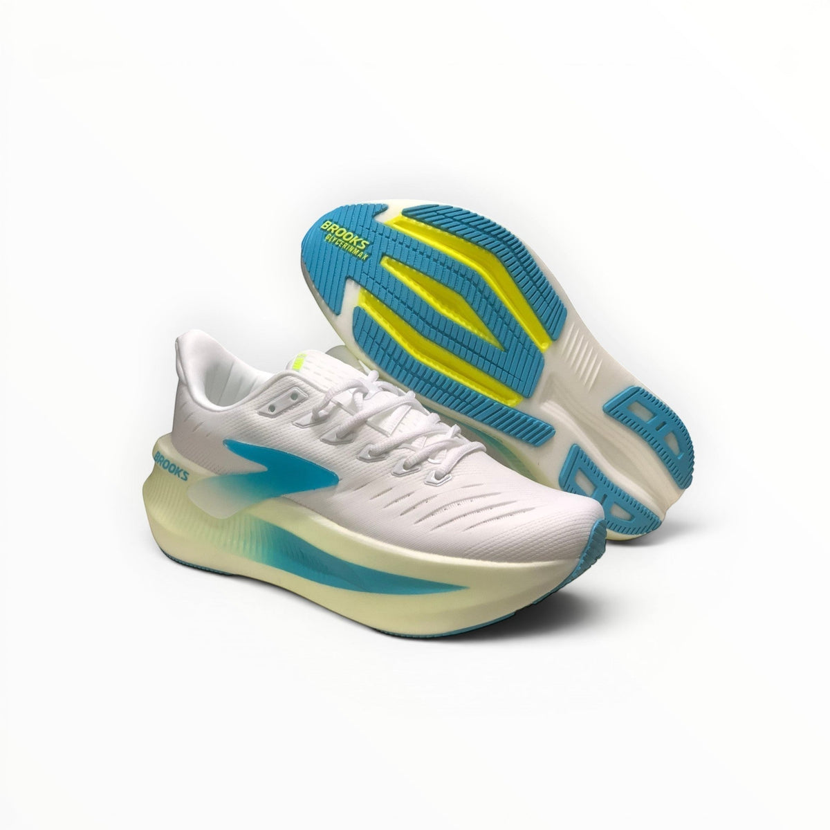 Brooks Glycerin Max 2 women's running shoes in Bright White/Black/Nightlife, product view 3