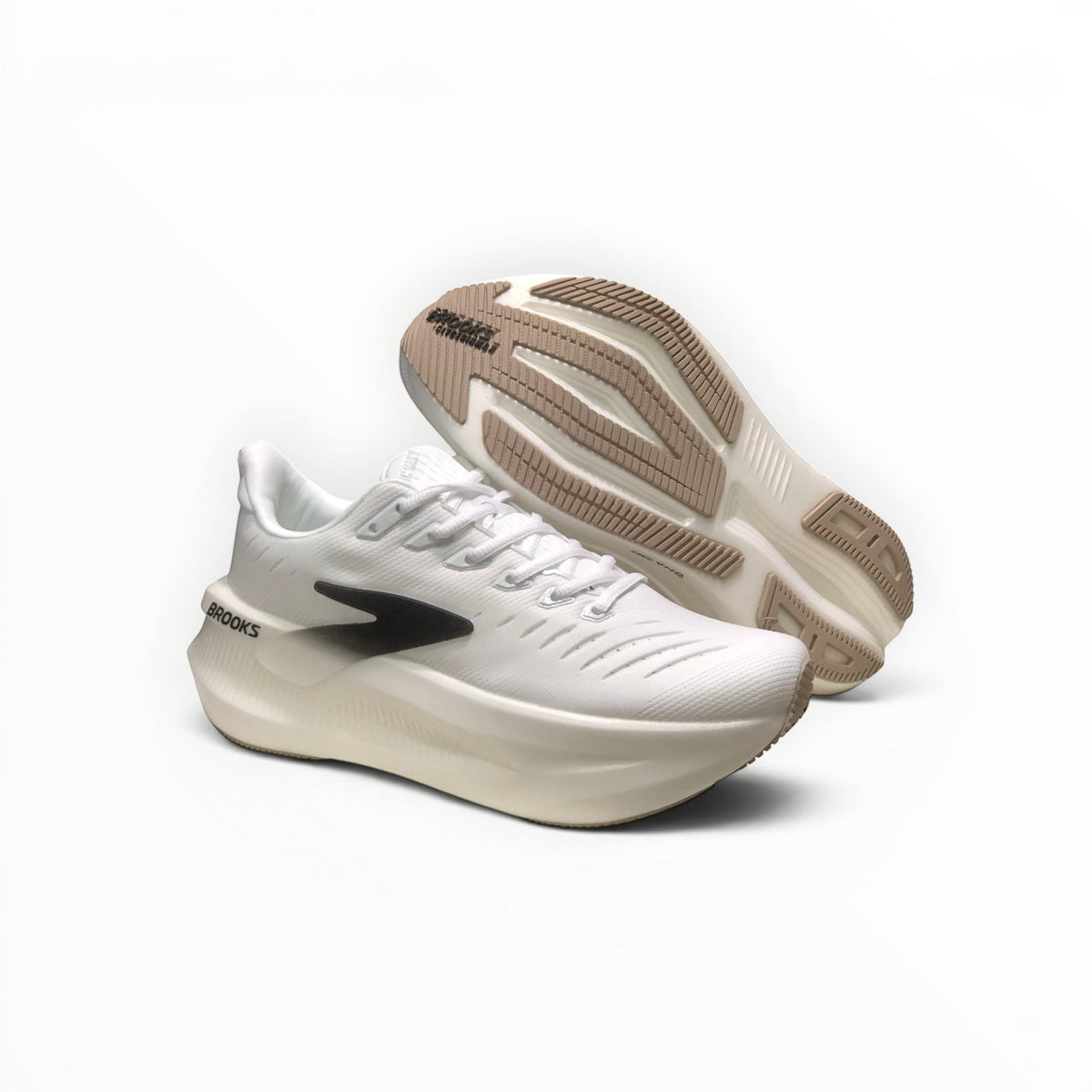 Brooks Glycerin Max 2 women's running shoes in White/Black/Chateau Gray, product view 3