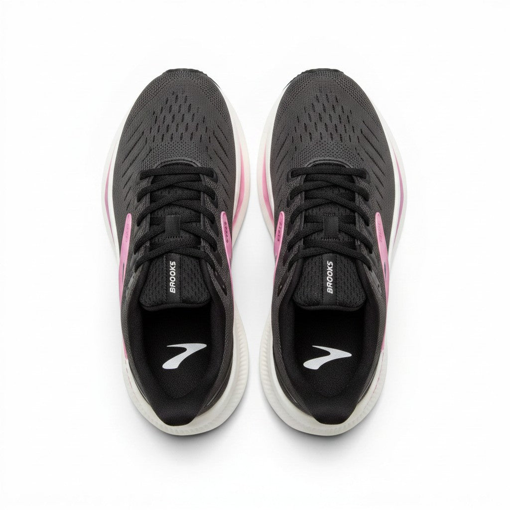 Brooks Glycerin Max 2 men's running shoes in Black/Peach/Clear, product view 4