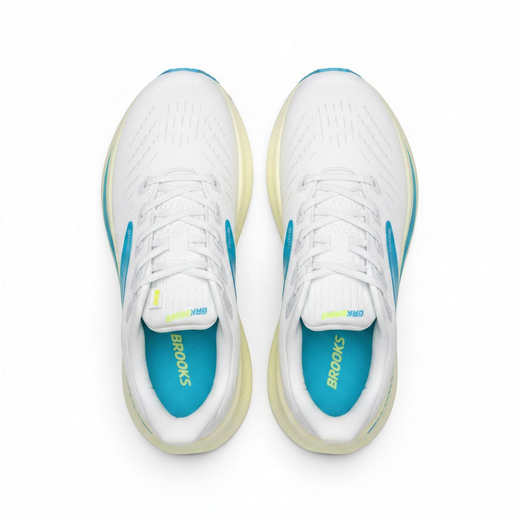 Brooks Glycerin Max 2 men's running shoes in Bright White/Black/Nightlife, product view 4