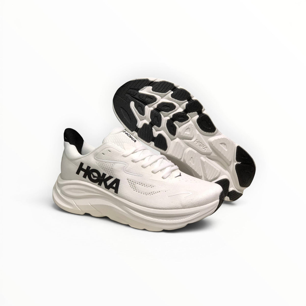 Hoka Clifton 10 Men's White/Black running shoe – image 3