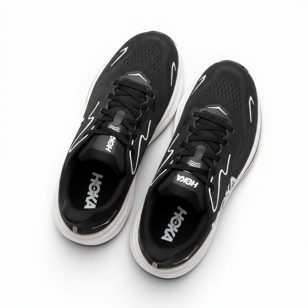 Hoka Clifton 10 Men's Black/White running shoe – image 4