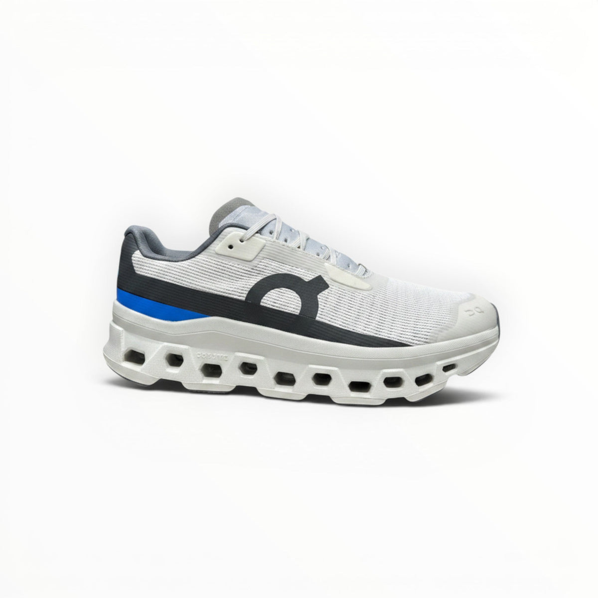 On Cloudmonster Void men's shoe in White/Glacier - product view 1
