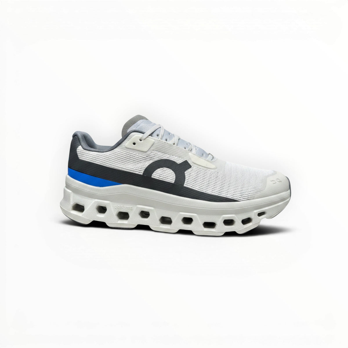 On Cloudmonster Void men's shoe in White/Glacier - product view 6