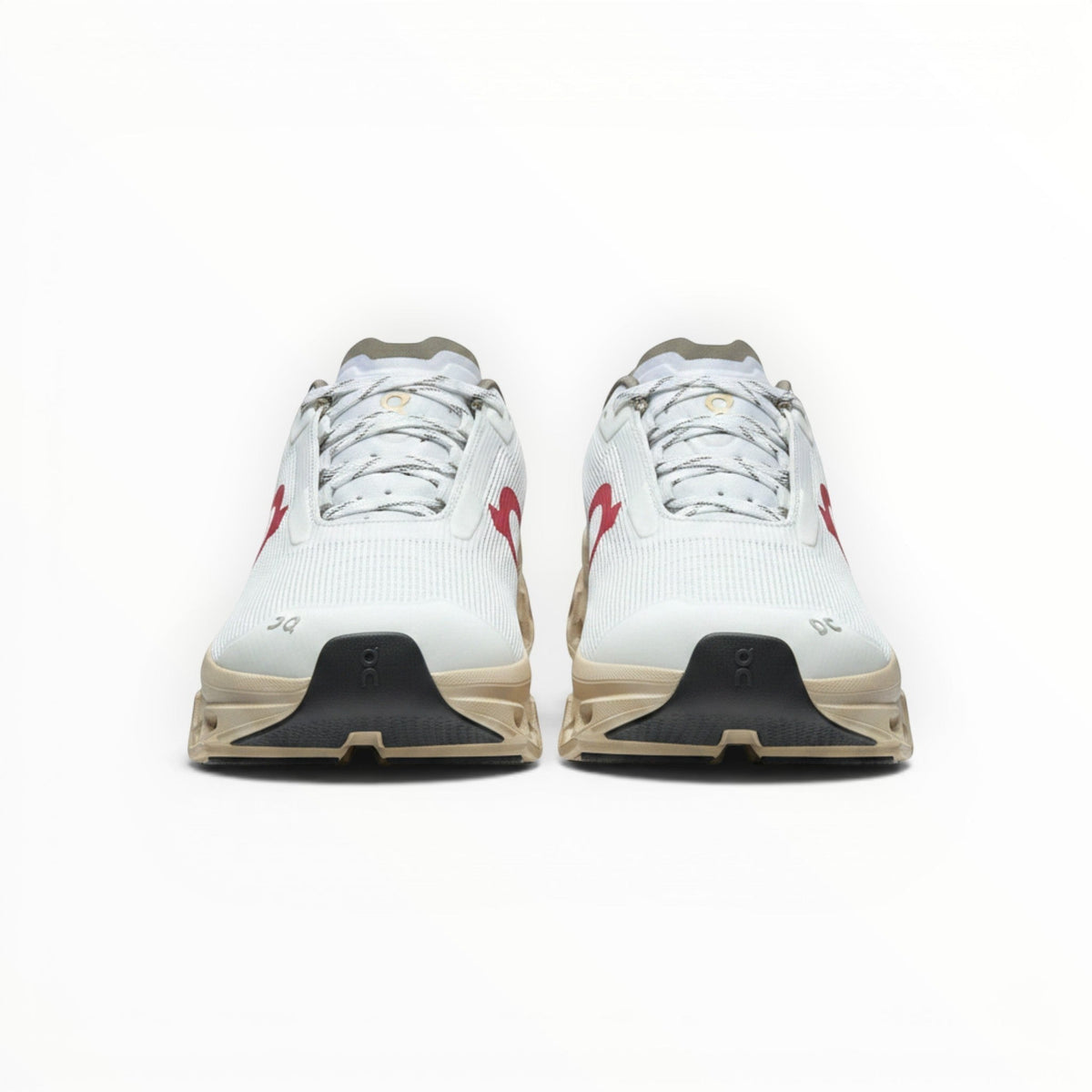 On Cloudmonster Void men's shoe in White/Gold - product view 3