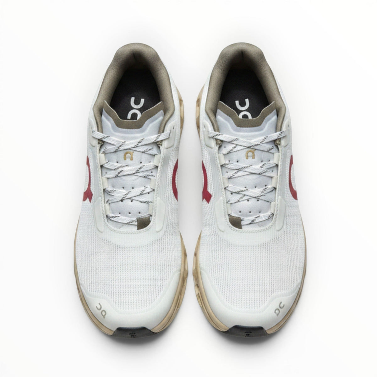 On Cloudmonster Void men's shoe in White/Gold - product view 4