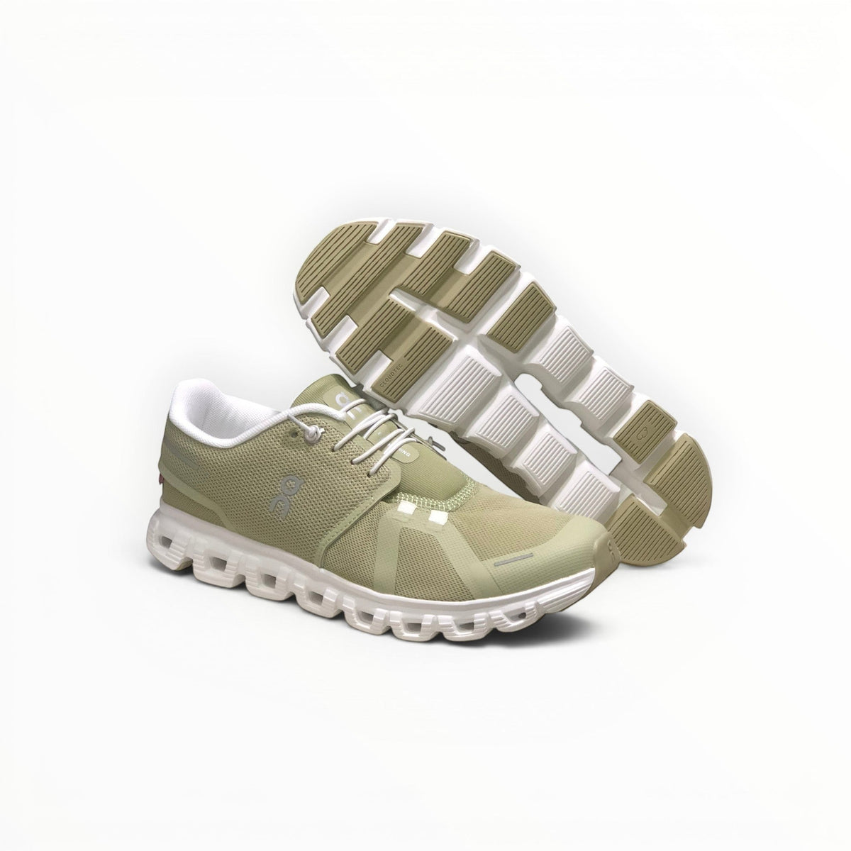 On Cloud 6 Waterproof men's lifestyle shoe in Hay/Frost, three-quarter view
