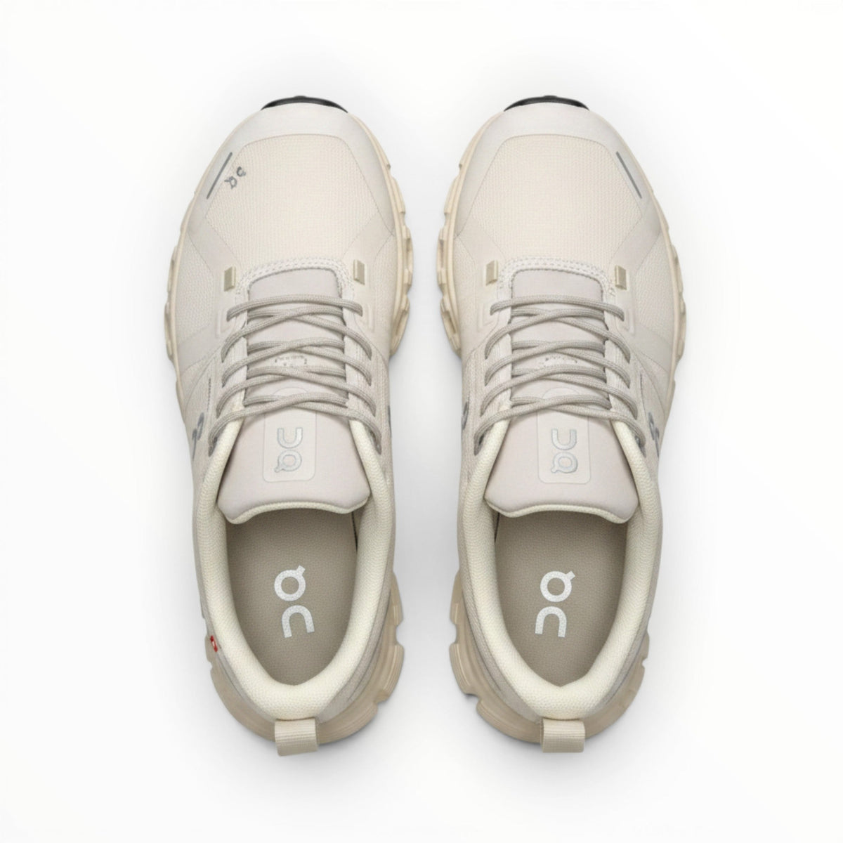 On Cloud 6 Waterproof men's lifestyle shoe in Cream/Sand, three-quarter view