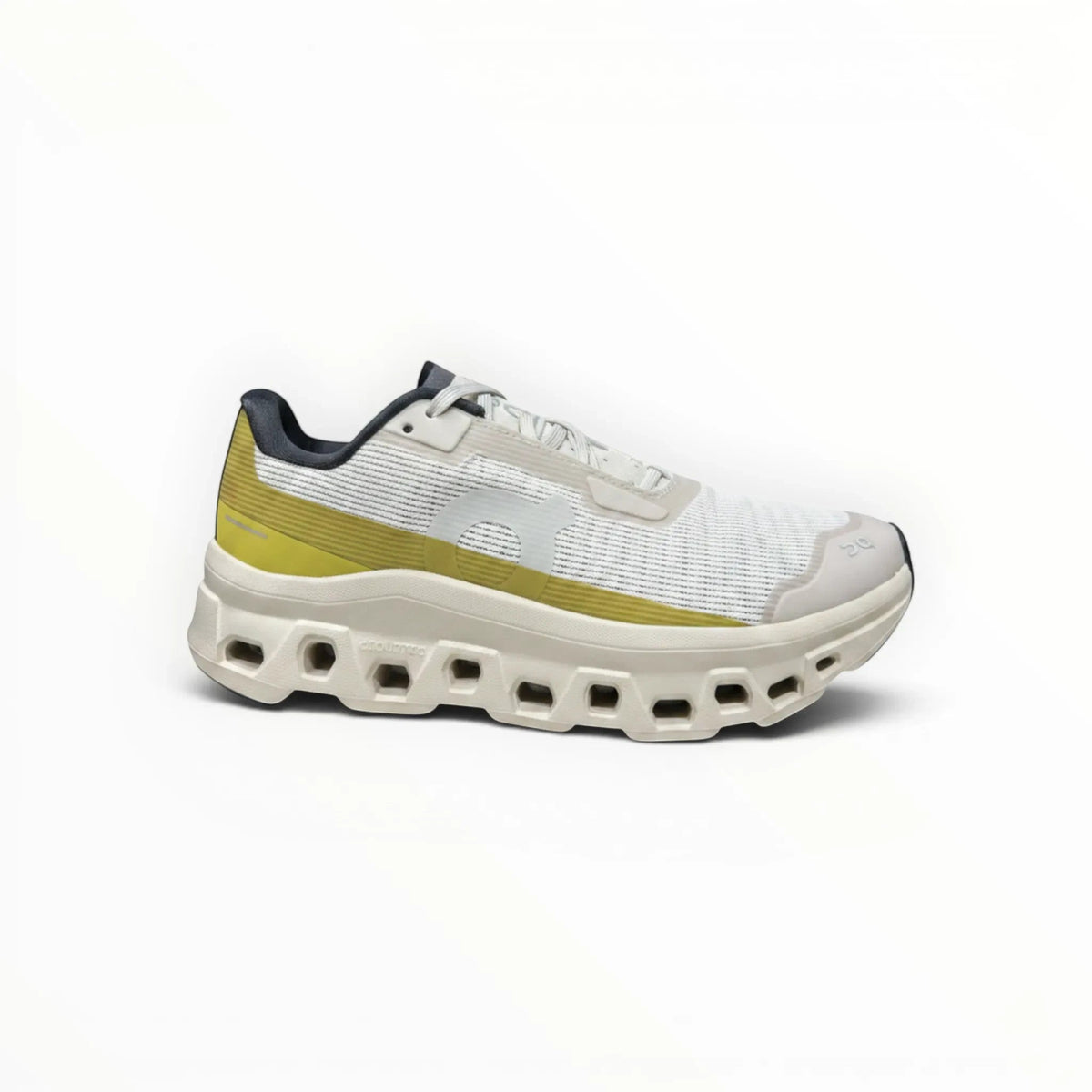 On Cloudmonster Void women's shoe in Ivory/Wolf - product view 6