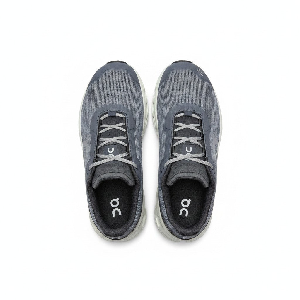 On Cloudmonster Void women's shoe in Lime/Glacier Ash - product view 3