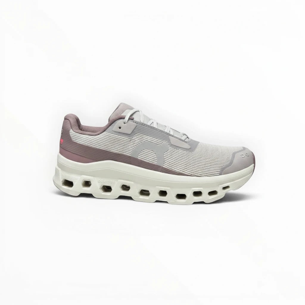 On Cloudmonster Void women's shoe in Fog/Pearl - product view 4