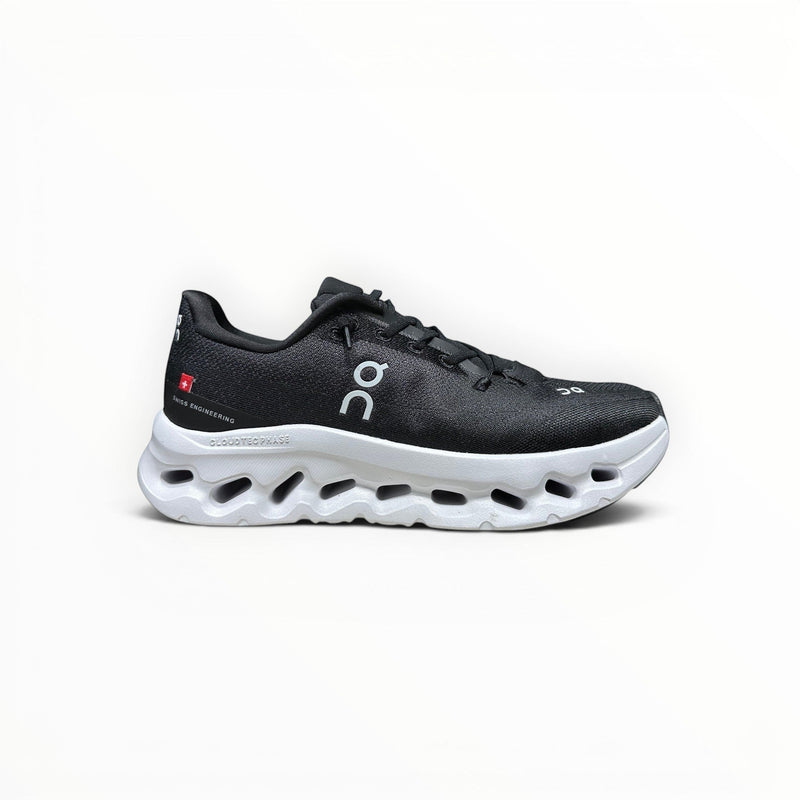 On Cloudtilt women's walking shoes in Black/White, side product view