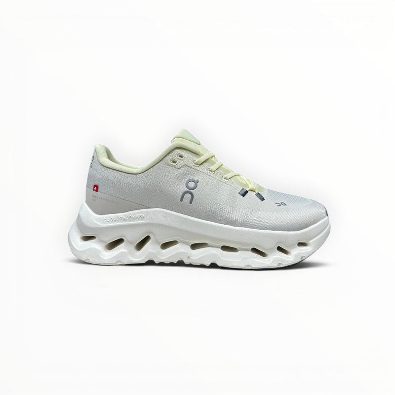 On Cloudtilt women's walking shoes in Light Grey/Yellow, side product view