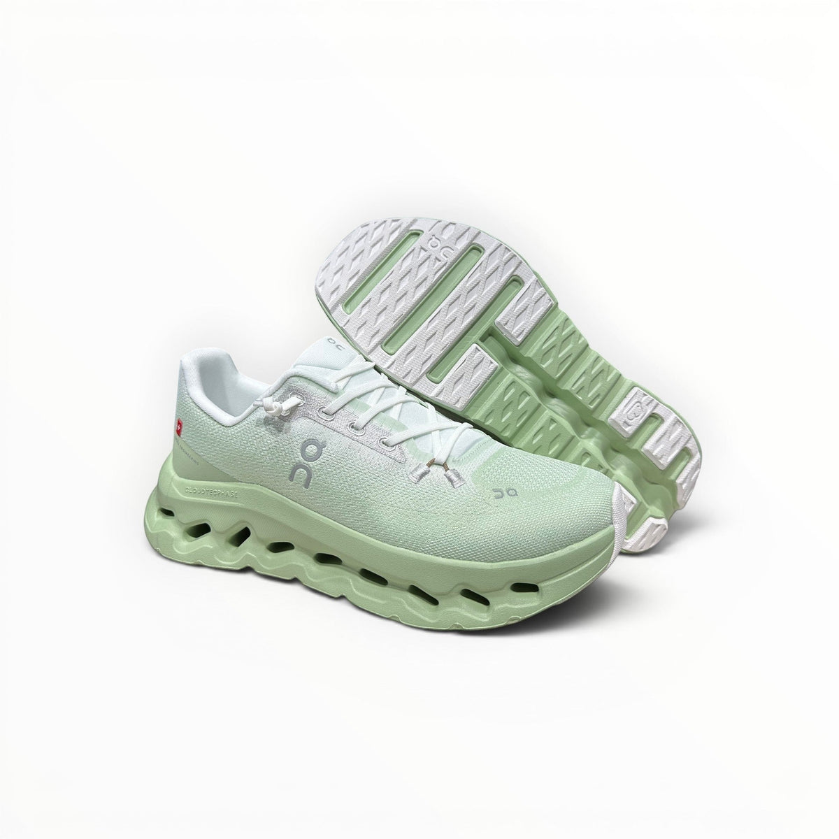 On Cloudtilt women's walking shoes in Light Green, product view 2