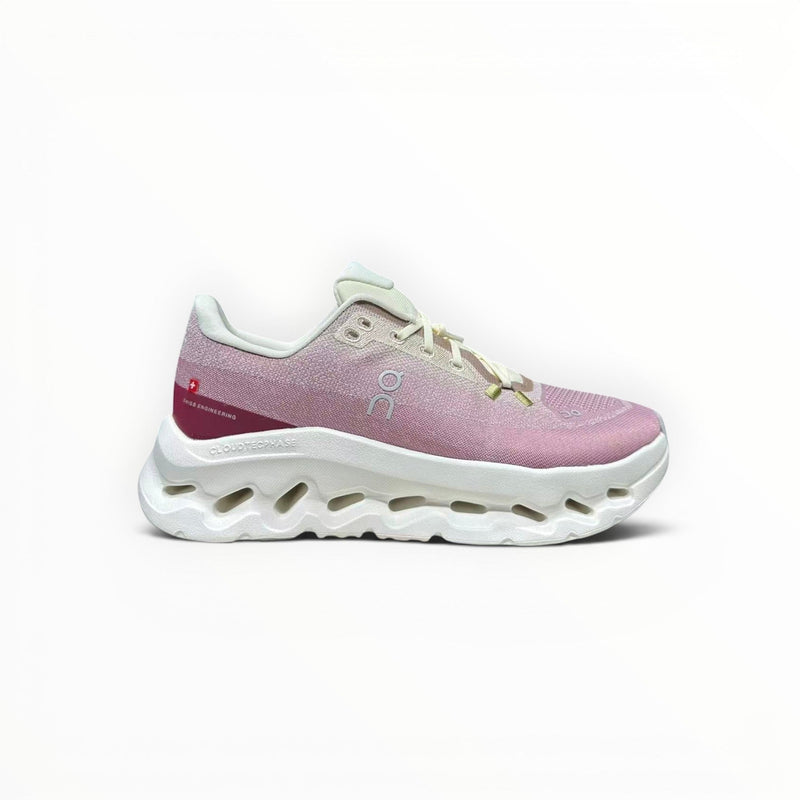 On Cloudtilt women's walking shoes in White/Red, side product view
