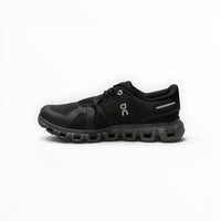 On Cloud 6 Waterproof women's lifestyle shoe in All Black, three-quarter view