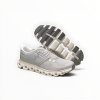 On Cloud 6 Waterproof women's lifestyle shoe in Glacier/White, pair view