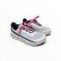 On Cloudmonster men's shoe in White/Lima - product view 2